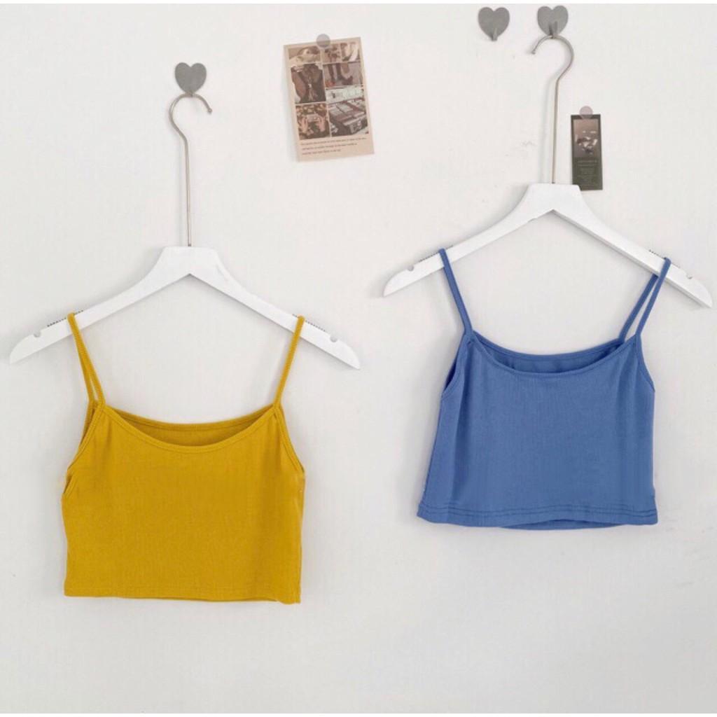 Áo Thun CROPTOP 2 DÂY CICI Ulzzang Nữ (Dưới 55kg) 1hit_unisex