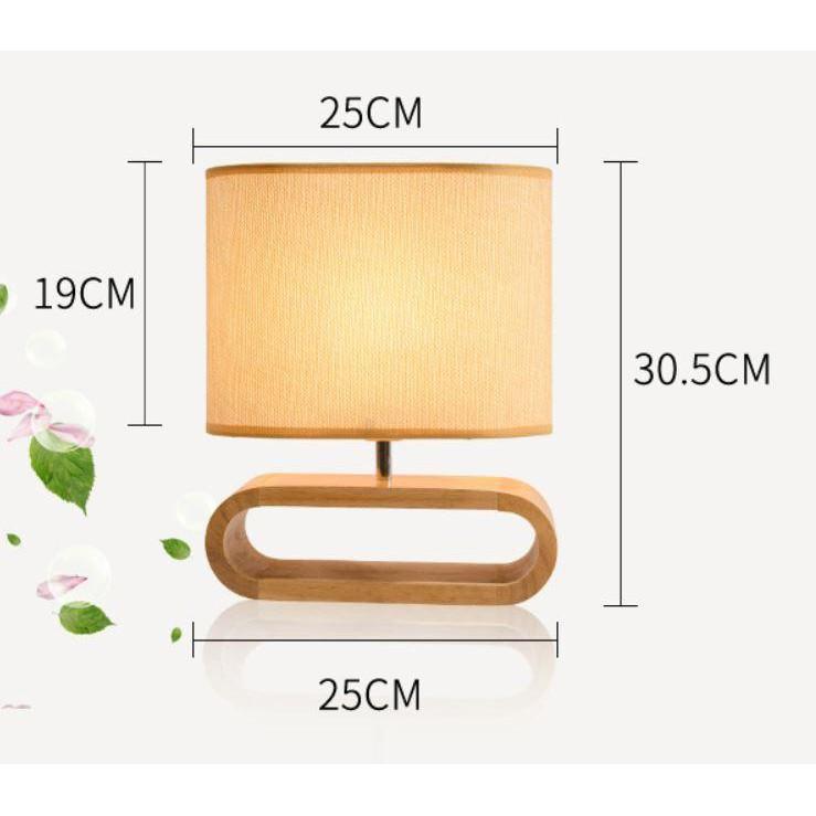 Đèn ngủ gỗ Decor trang trí nội thất BESTHOME nhẹ nhàng, tinh tế - Tặng kèm bóng LED chuyên dụng