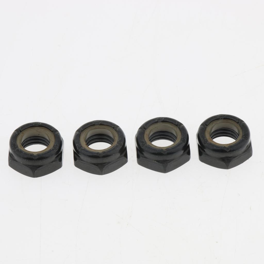 3xSkateboard Longboard Truck  Kit Axle  Washers Nuts Spacer Black