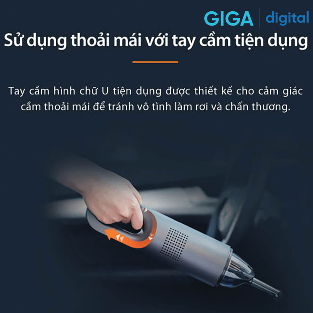 Máy hút bụi cầm tay mini Xiaomi 70mai Vacuum Cleaner Swift Midrive PV01 - Hàng Chính Hãng