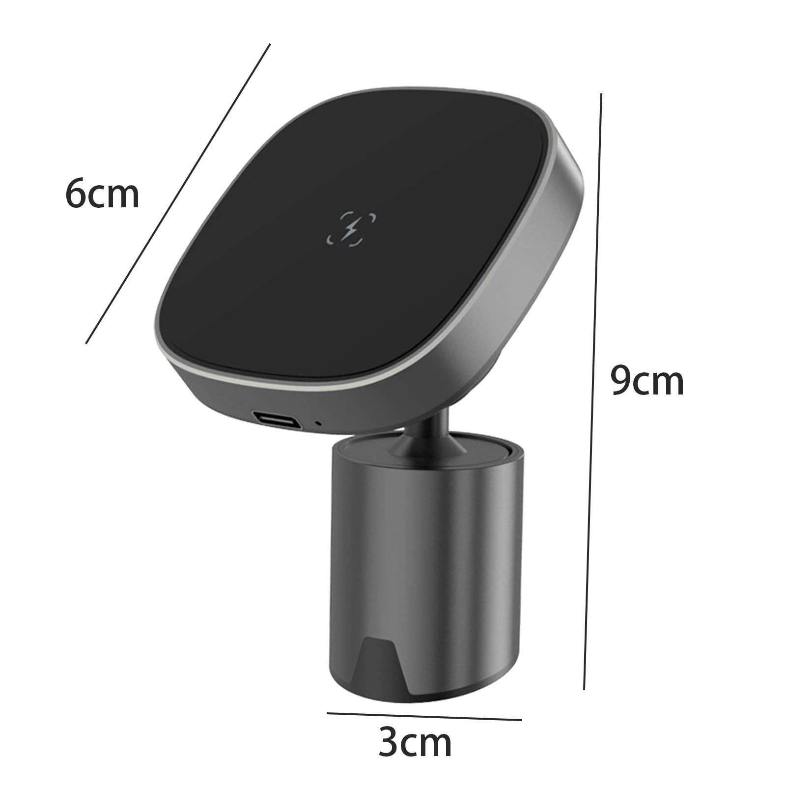 Car Phone Mount Holder Magnetic Aluminium Alloy ABS Fast Charge Bracket for Phone 12