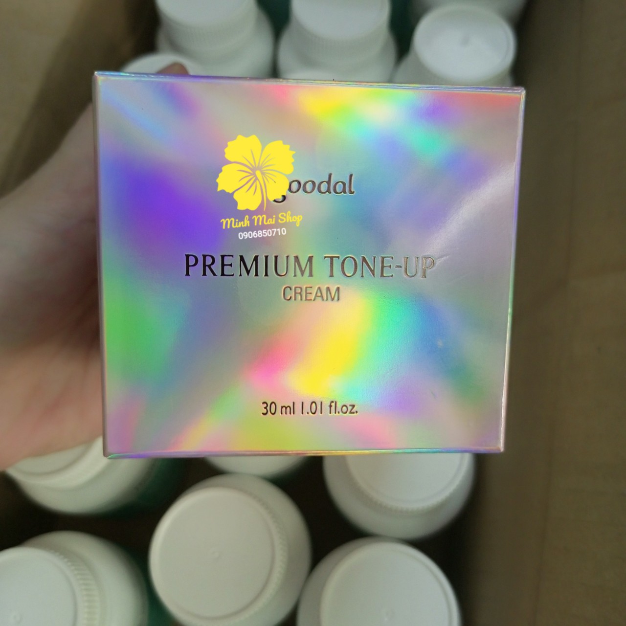 Kem Ốc Sên Dưỡng Trắng Goodal Premium Snail Tone Up Cream 30ml Hàn Quốc