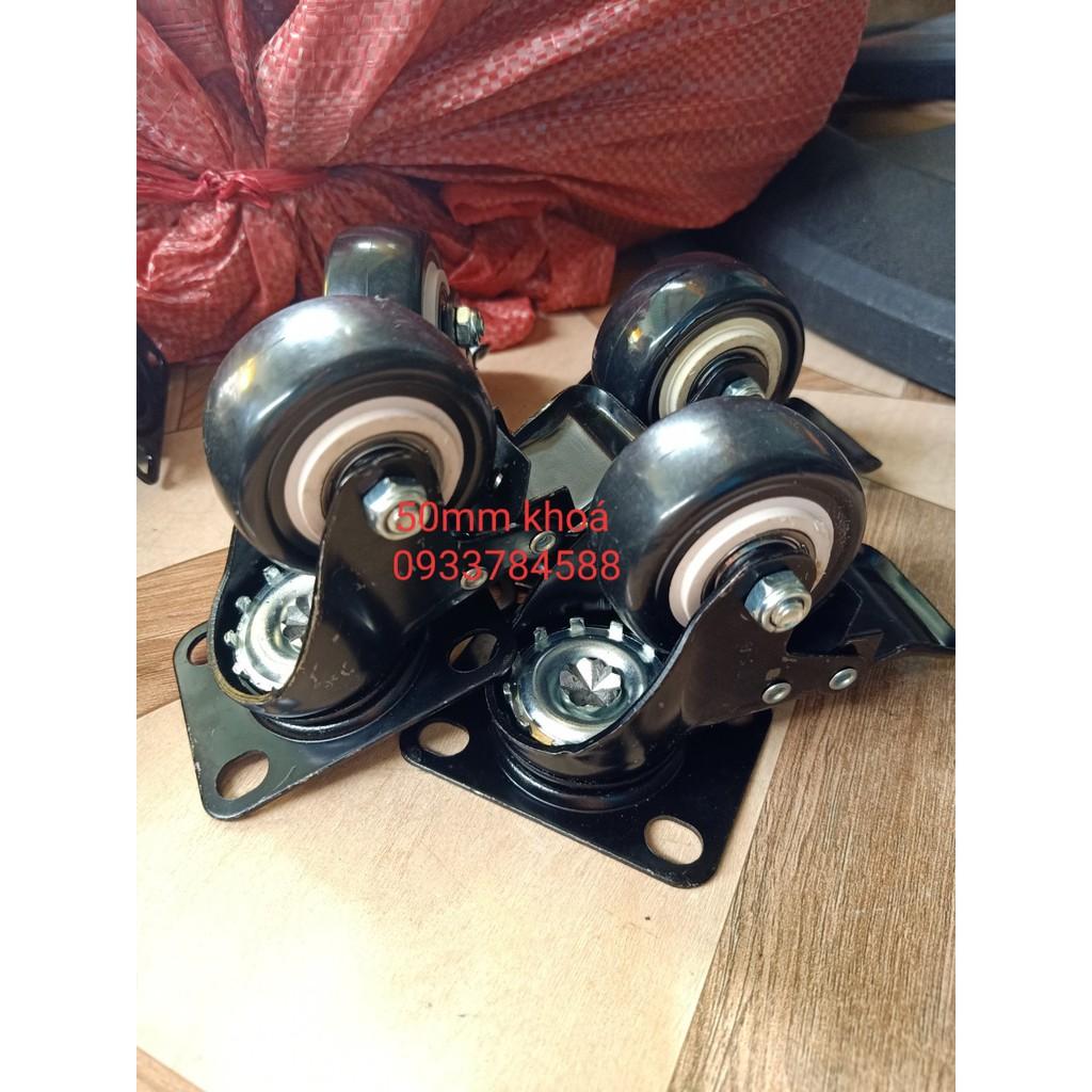 Bánh xe đẩy loại 50mm gắn tủ , kệ , xe đẩy .....