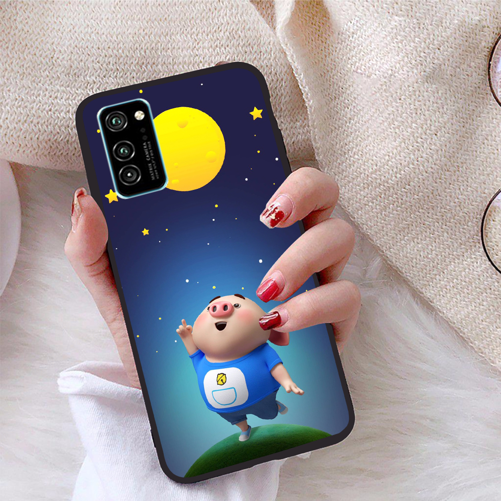 Ốp lưng dành cho Honor V30 viền dẻo TPU Bộ Sưu Tập Lợn Tết - Hàng chính hãng