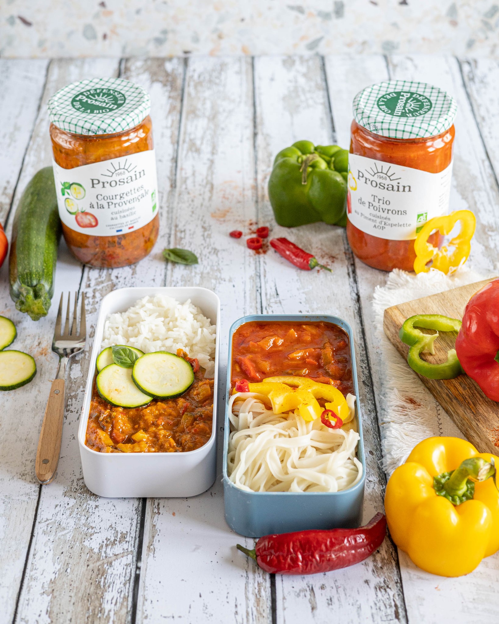 RATATOUILLE VỚI CÀ TÍM VÀ BÍ XANH HỮU CƠ PROSAIN 345G