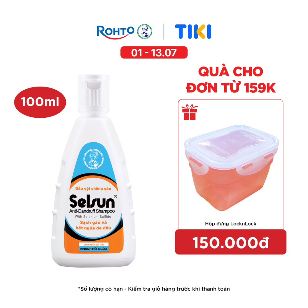 Dầu gội Selsun chống gàu, sạch gàu & hết ngứa da đầu Selsun Anti-Dandruff Shampoo 100ml