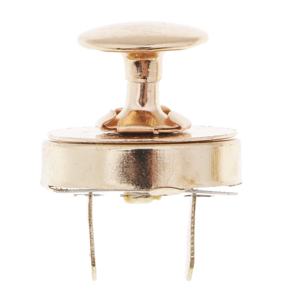 20 Bộ 18 Mm Kim Loại Từ Khóa Nút Túi Ví Cầm Vàng Bạc