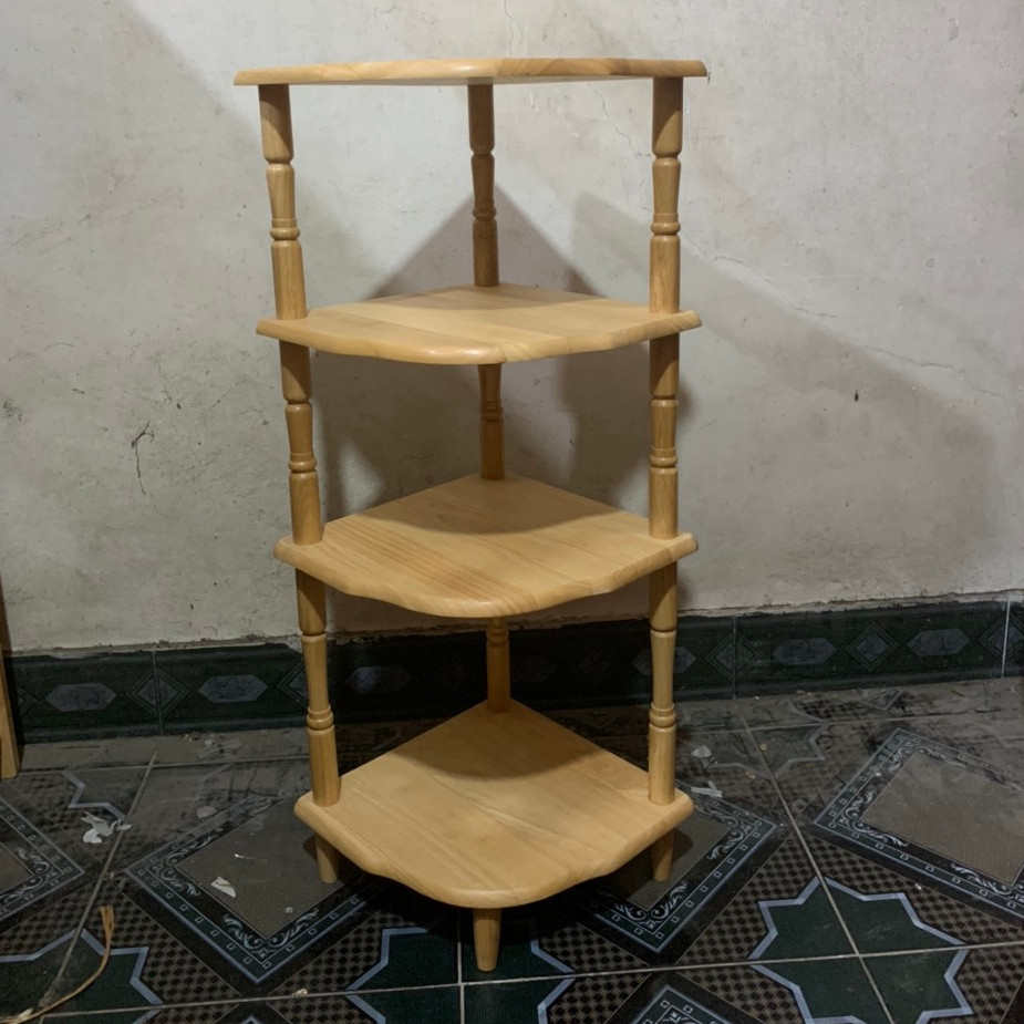 Kệ góc 4 tầng chân tròn
