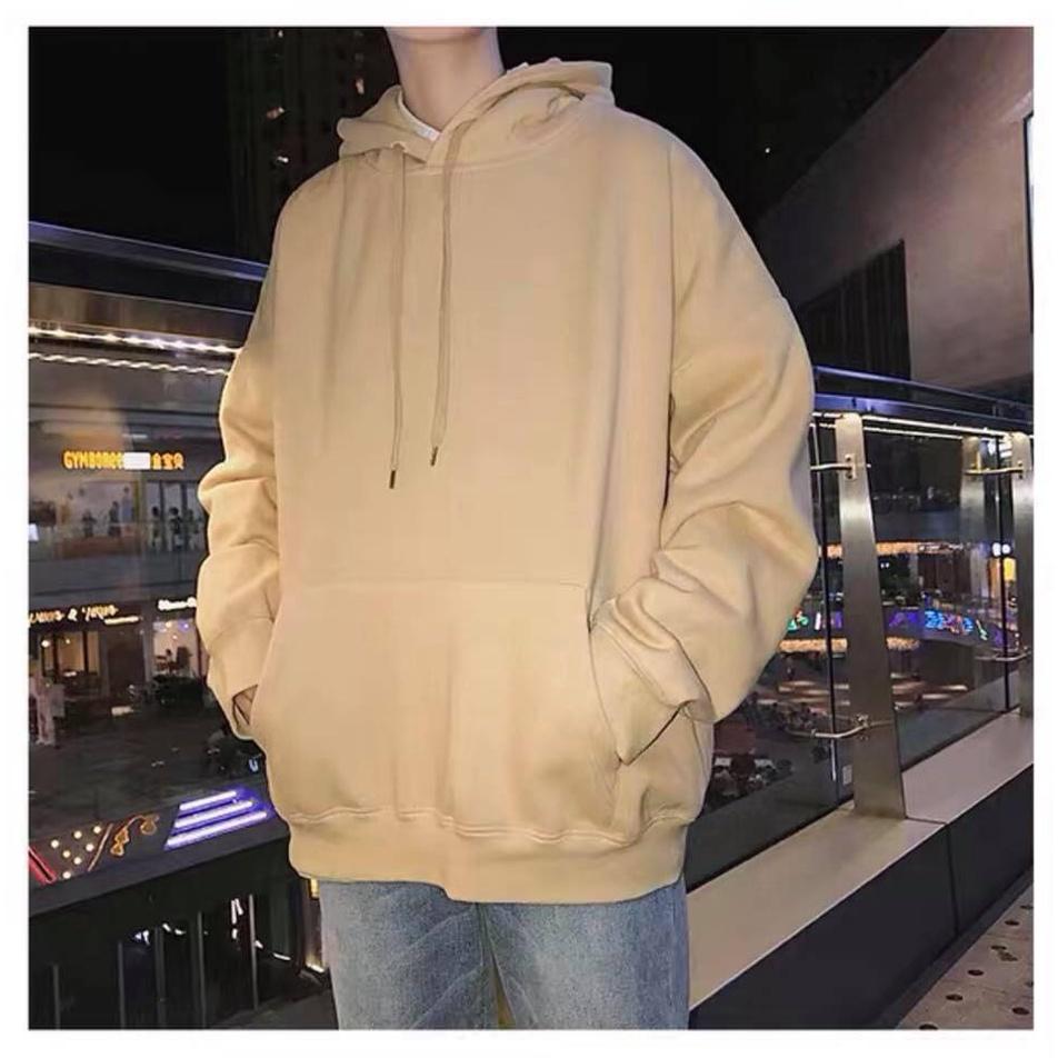 Áo Hoodie Nỉ Bông Ngoại Trơn Unisex Basic Nam Nữ Oversize Form Rộng Nhiều Màu Ulzzang KUN