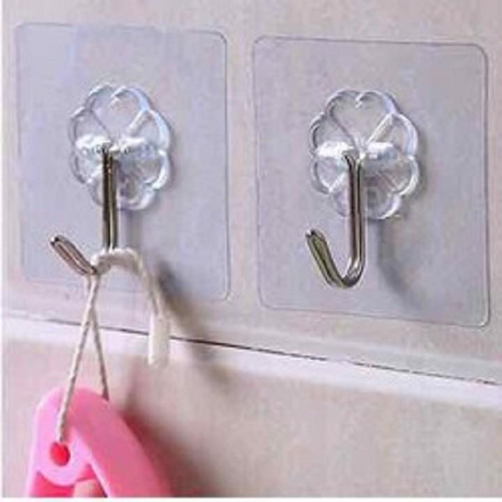 Bán Sỉ Set 2 Móc Treo Trong Suốt Dán Tường Chất Lượng Loại 1 T10 88037 Tiện Ích Việt Nam 99