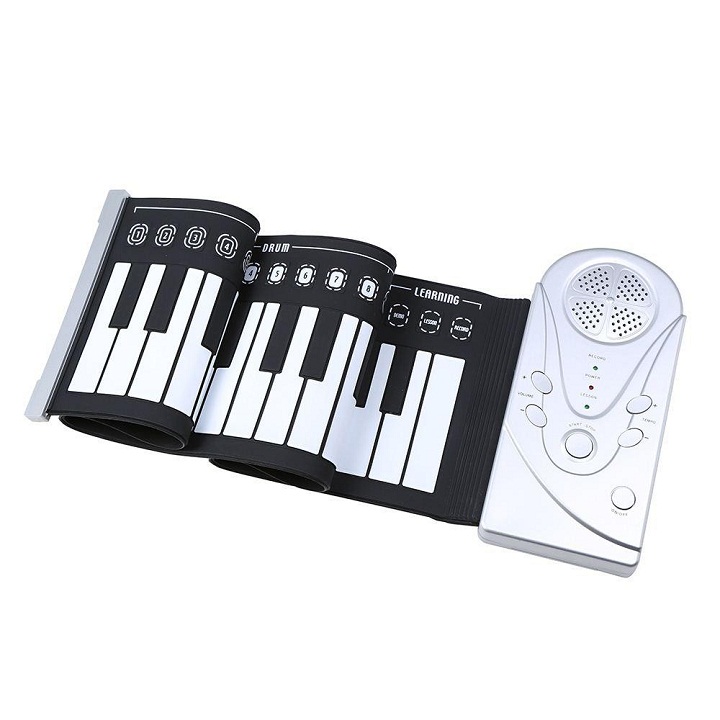 Đàn Piano Cuộn Soft Keyboard Piano 49 Keys tặng kèm gậy chup ảnh tự sướng siêu đẹp