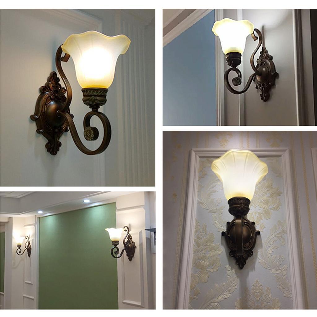 Ceiling Fan Light Ruffle Shade Frosted Vintage Lampshade 1