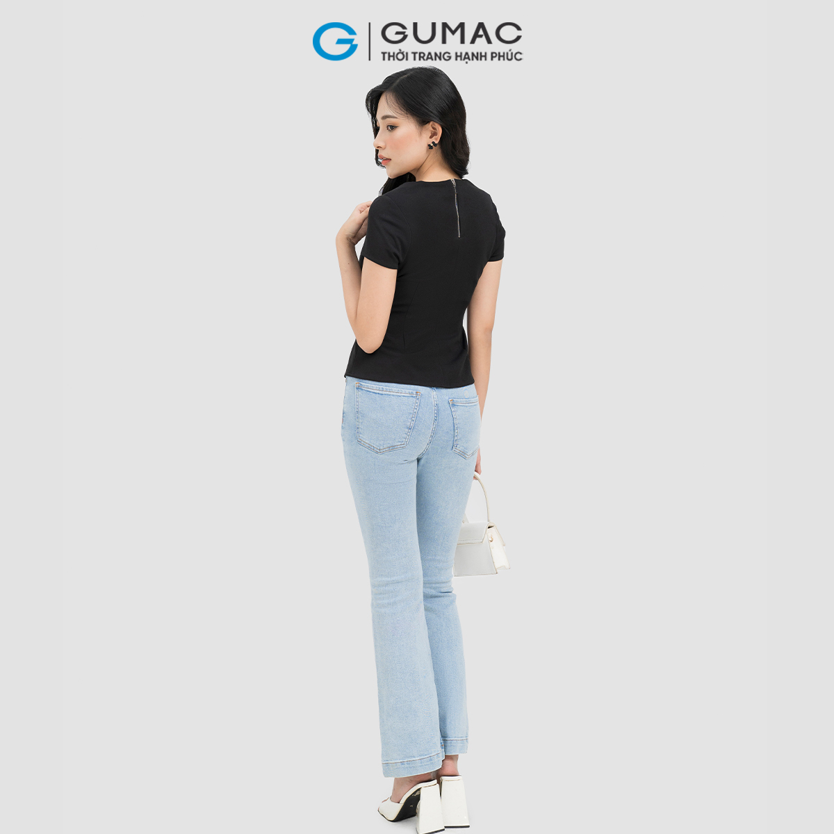 Áo kiểu cổ cách điệu GUMAC AD04021