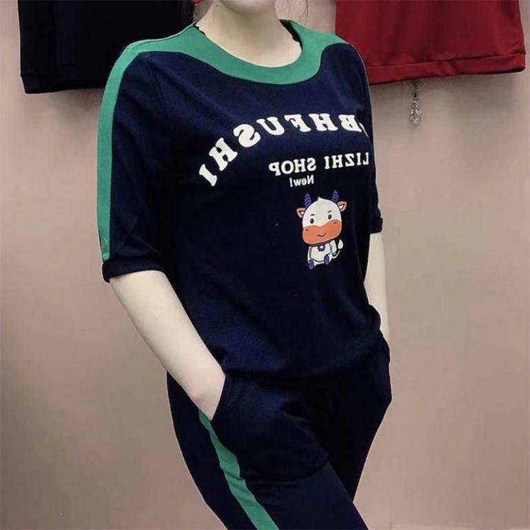 Set Bộ Đồ Nữ Mặc Nhà , Chất Cotton Mềm Mịn Thoáng Mát