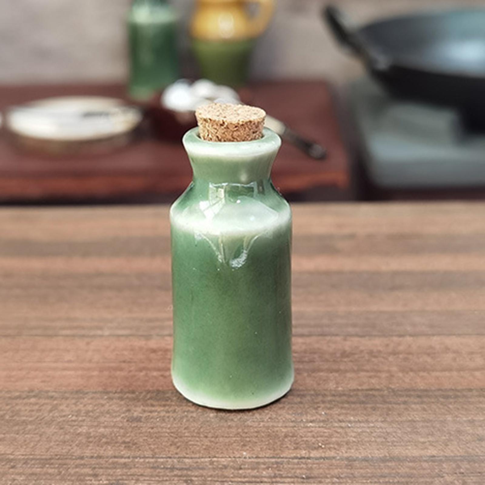 1/12 Dolls House Miniature Ceramics Pots Seasoning Jar 3.6cm