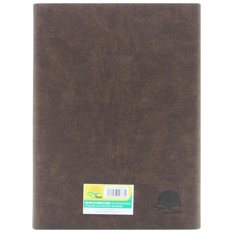 Sổ Bìa Da Kẻ Ngang 200 Trang 80gsm - The Sun SC02-22 - Màu Nâu