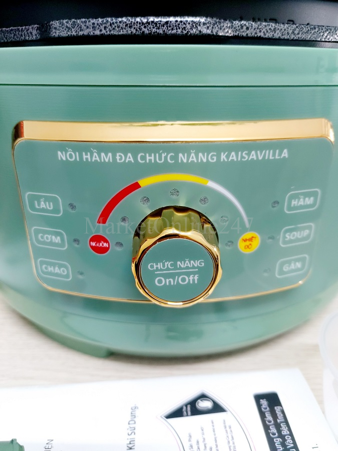 Nồi Áp Suất Điện Đa Năng Kaisa Villa 3.5L - Nấu Cơm, Cháo, Soup, Lẩu, Hầm, Gân - Hàng Chính Hãng