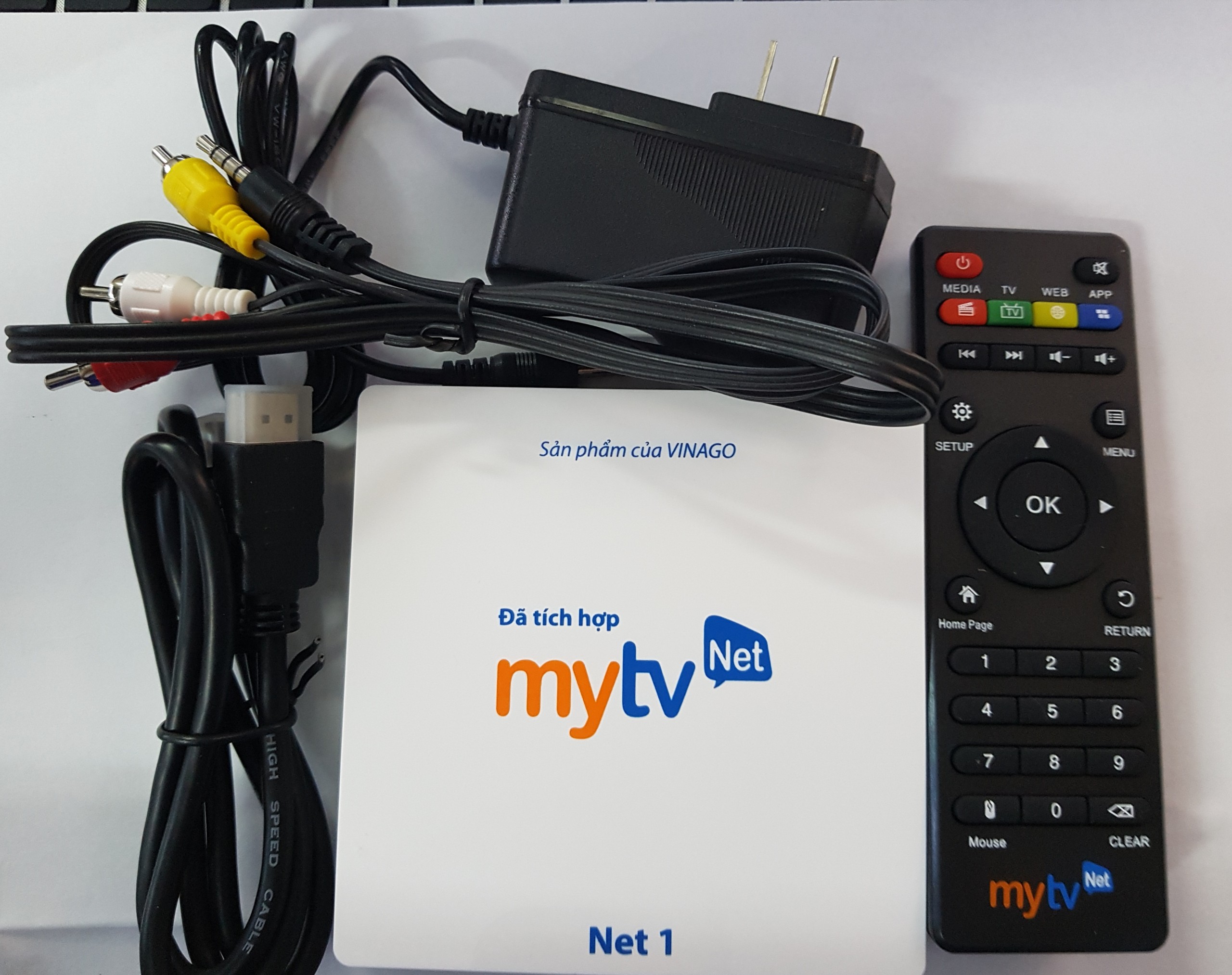 Android MyTV Net 1G bản 2020 Tặng Tài khoản HDplay cập nhập Android 7.1.2 hỗ trợ điều khiển Giọng nói - Hàng chính hãng