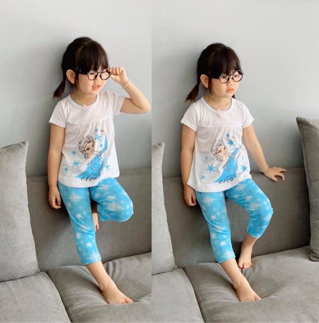Bộ công chúa elsa bé gái cực xinh- bộ bèo bé gái