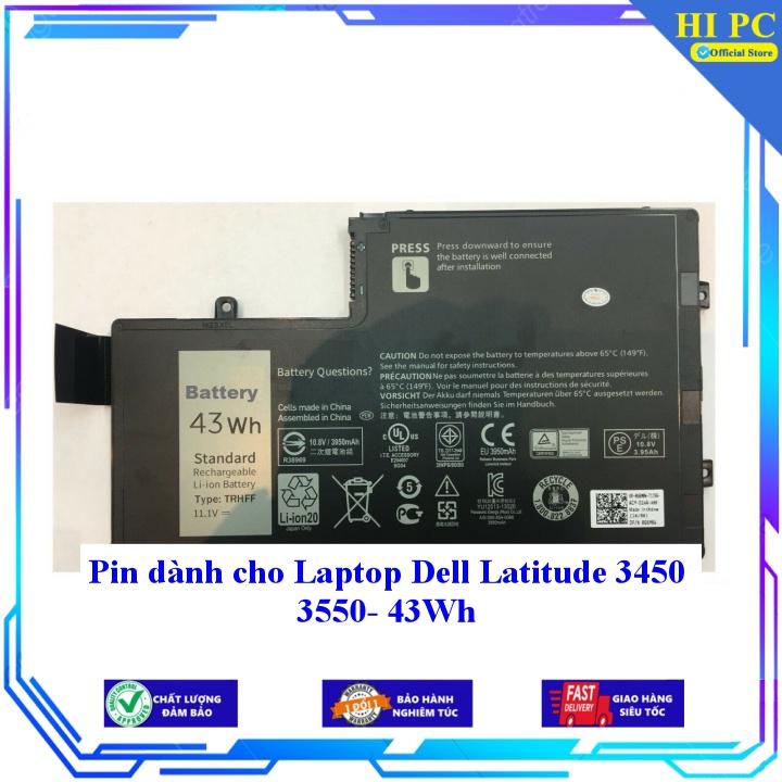 Pin dành cho Laptop Dell Latitude 3450 3550 - 43Wh - Hàng Nhập Khẩu