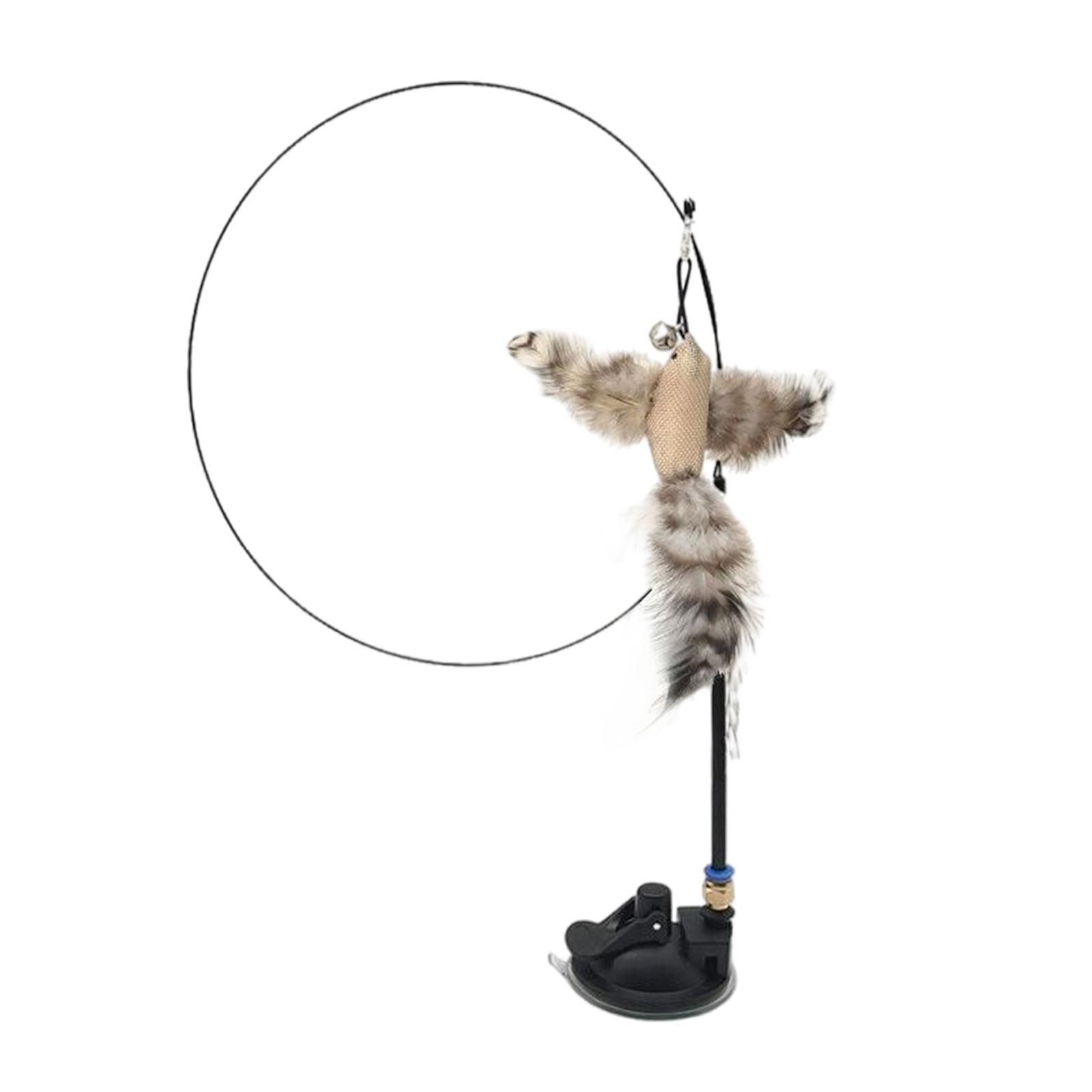 Cat Feather Toy Interactive Teaser  with  Kitten Indoor Exercise