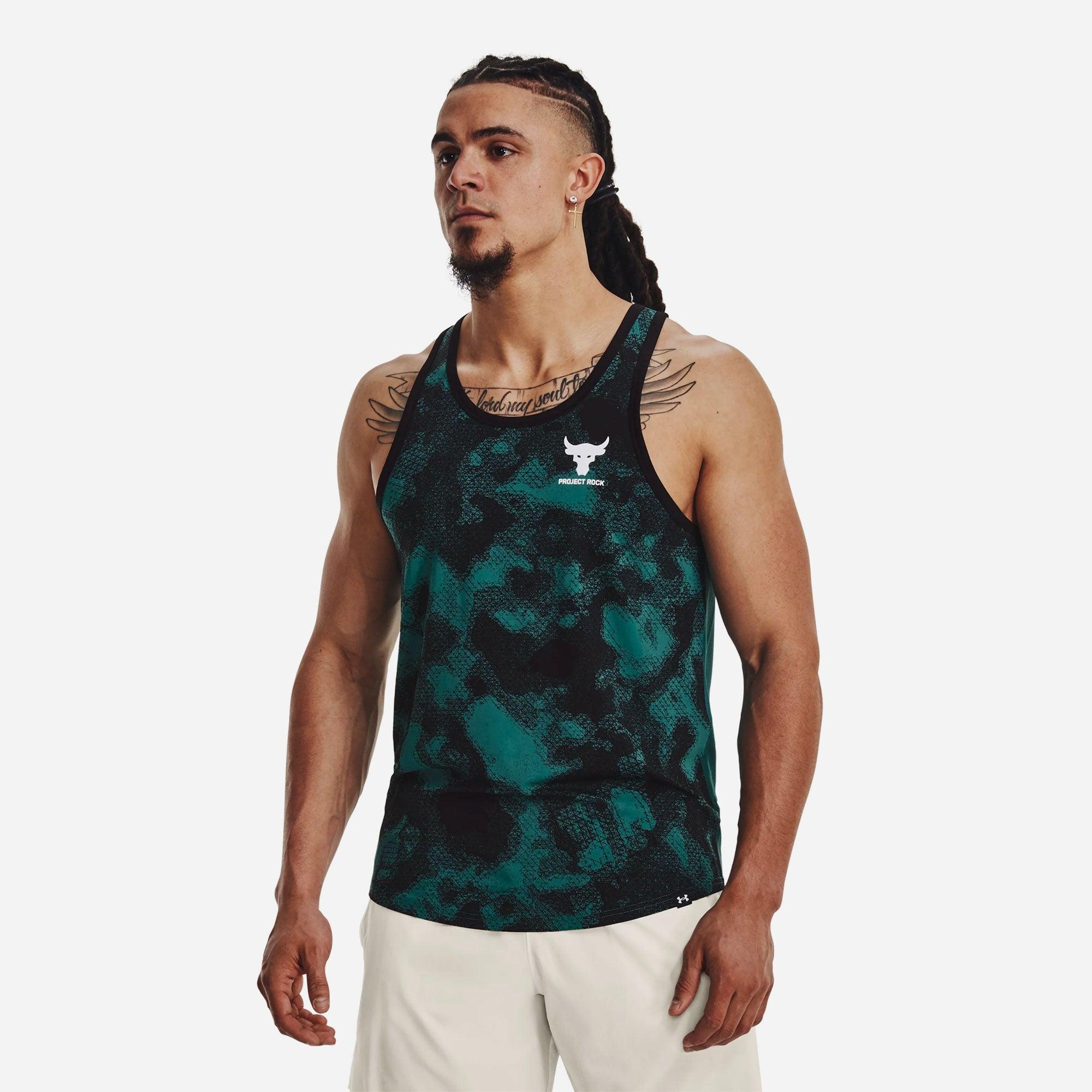 Áo ba lỗ thể thao nam Under Armour The Rock - 1377432-722