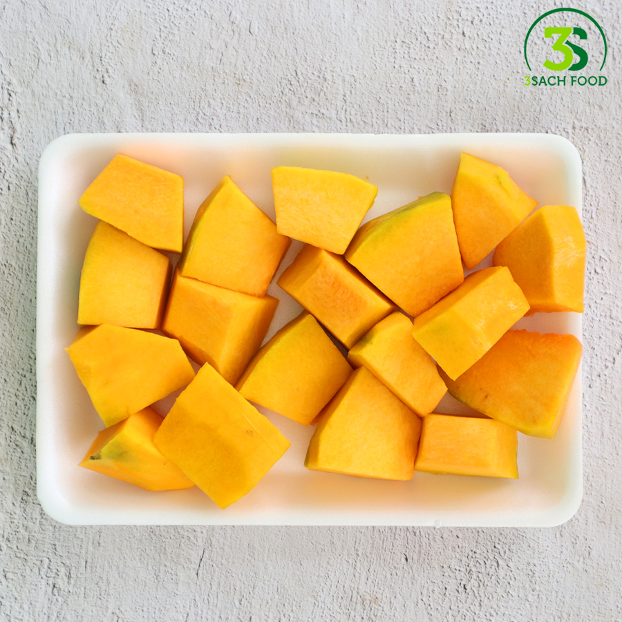 Bí Đỏ Hồ Lô Cắt Sẵn - Khay 300gr