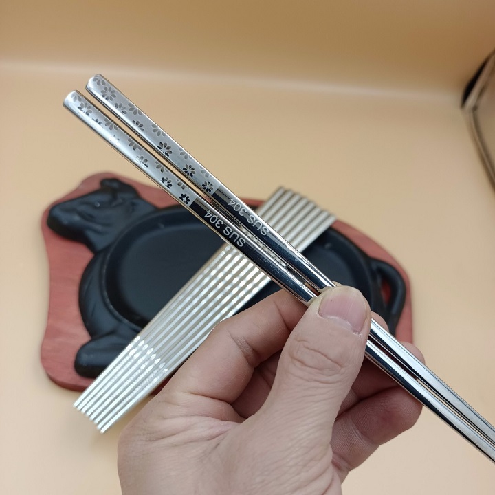 Set 5 Đôi Đũa Inox SUS 304 Đặc Ruột Cao cấp