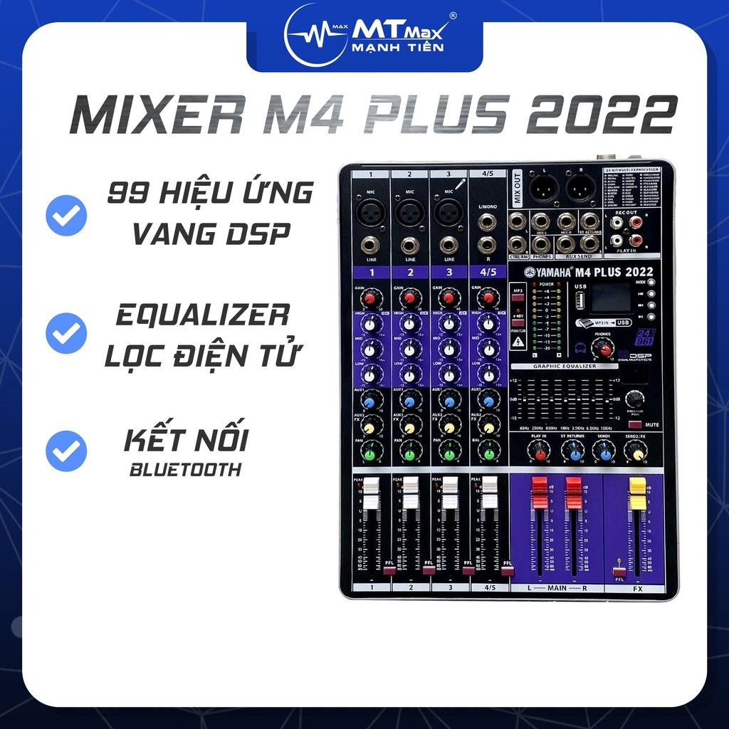 (XẢ KHO - 24H) Mua Mixer Cao Cấp M4 Kết Nối Bluetooth 99 Chế Độ Giành Cho Reverb - Echo Delay Kết Nối Âm Thanh Karaoke