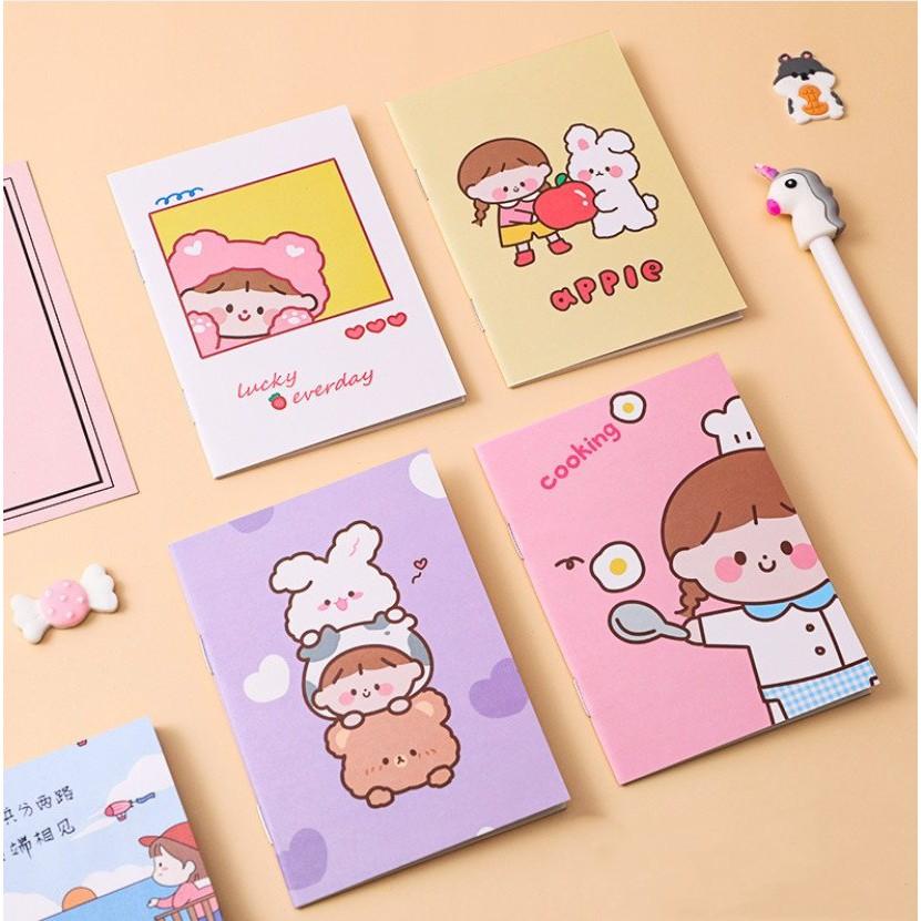 Sổ tay mini có nhiều mẫu bìa xinh rẻ 32 trang được chọn hình cute