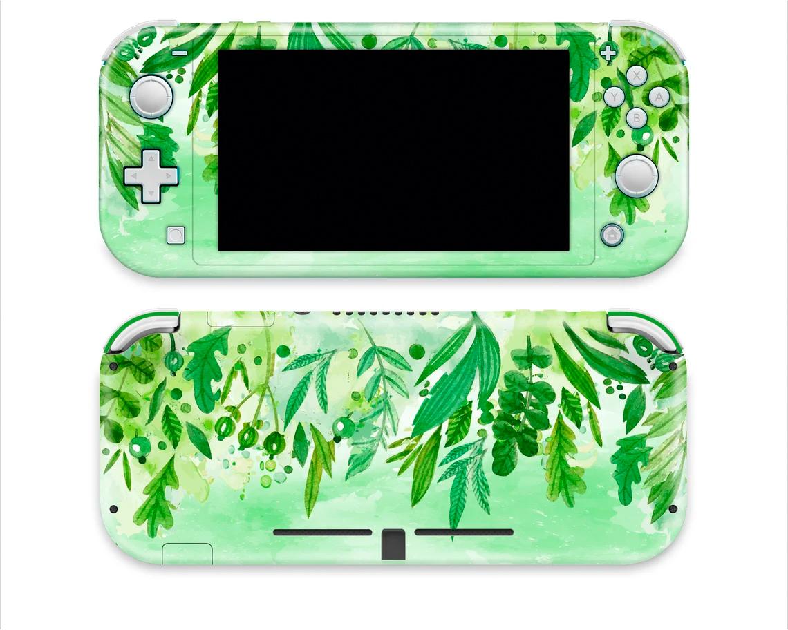 Skin decal dán Nintendo Switch Lite mẫu Painting Olive Leaves (dễ dán, đã cắt sẵn)