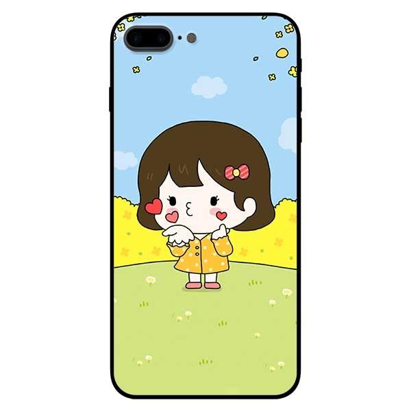 Ốp lưng dành cho iPhone 7 / iPhone 8 - iPhone Se 2020 - 7 Plus / 8 Plus mẫu Cô Bé Áo Vàng