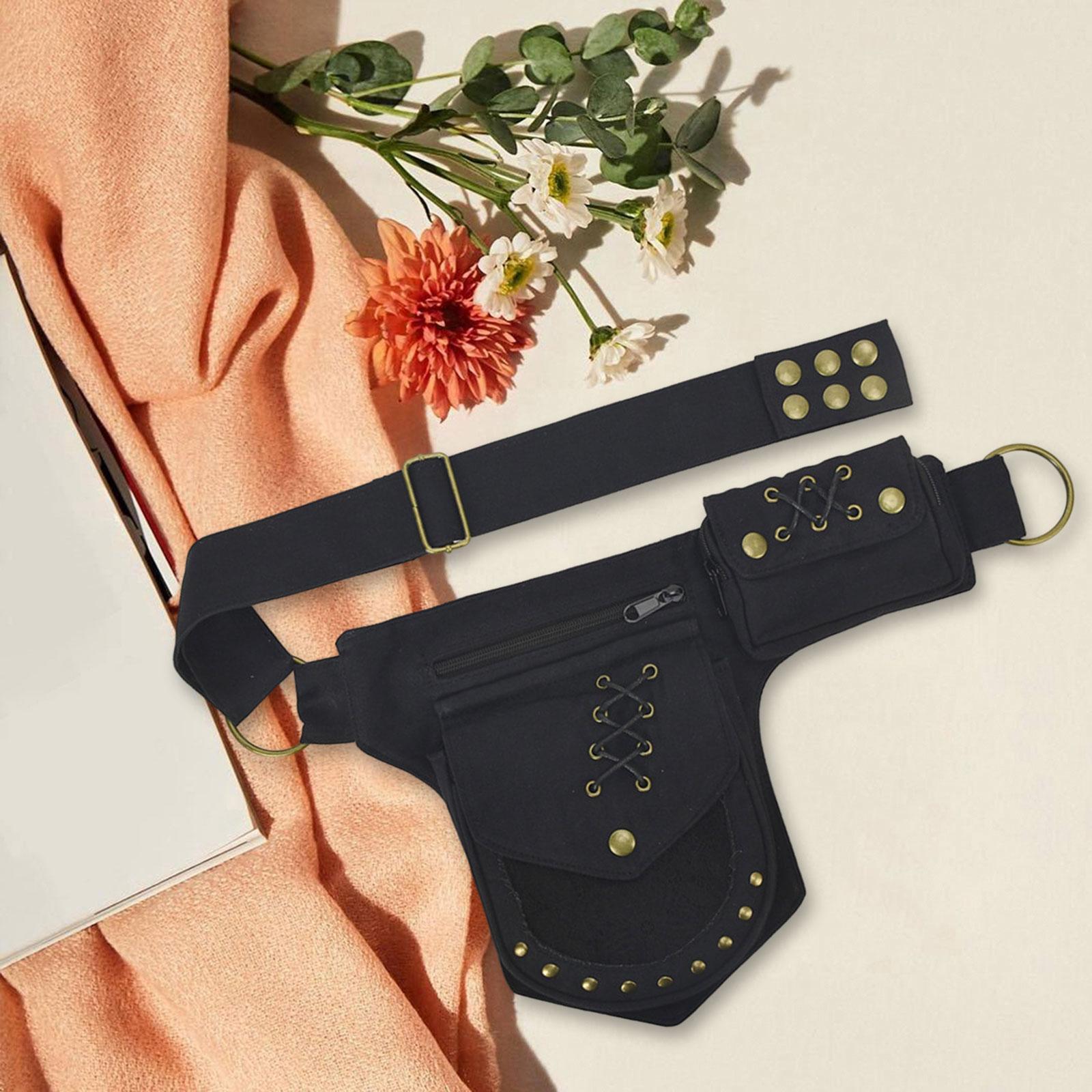 Waist Pack Adjustable Strap Stylish Fanny Pack for Street Hiking Backpacking