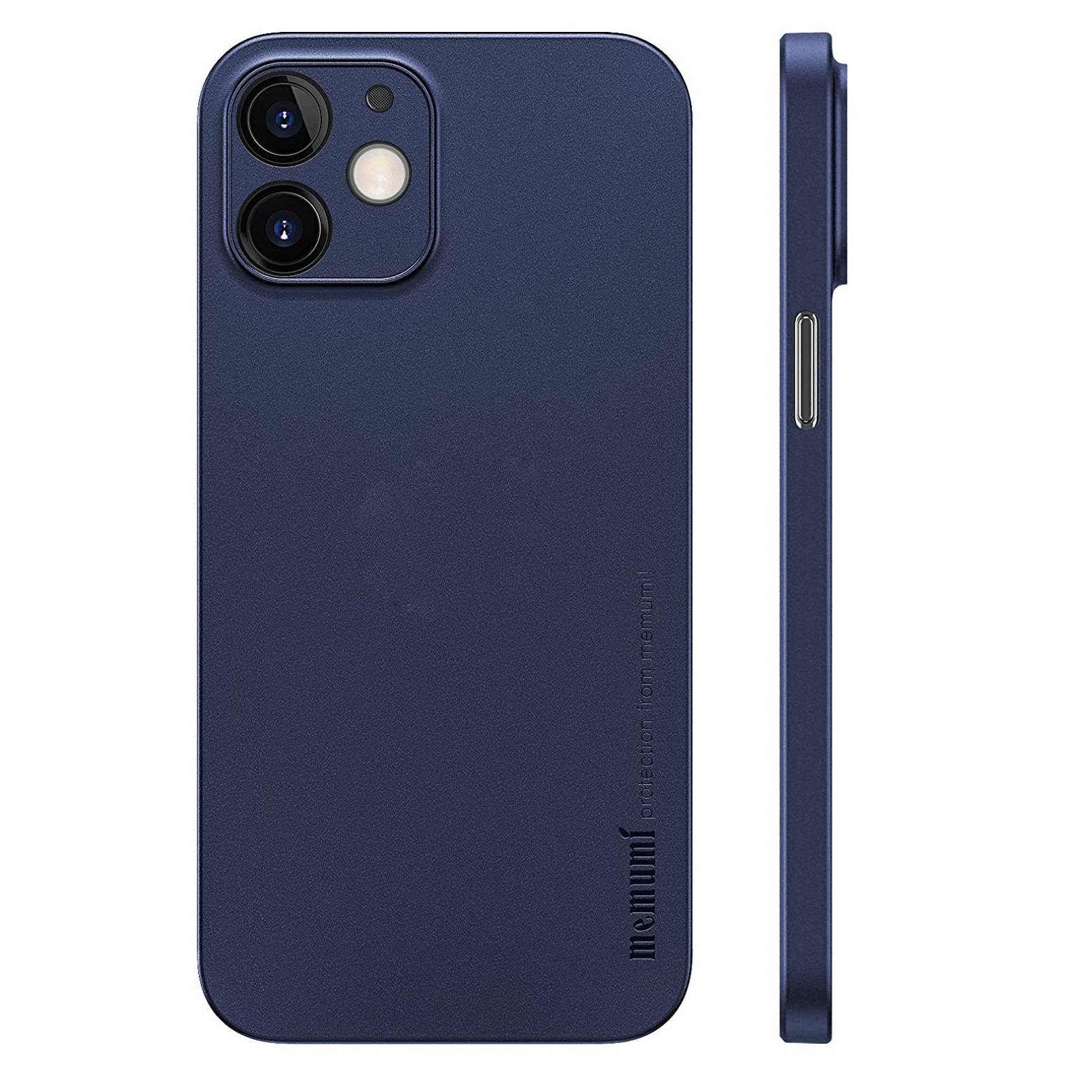 Ốp lưng nhám cho iPhone 12 (6.1 inch) siêu mỏng 0.3mm hiệu Memumi ( có gờ bảo vệ camera, mỏng 0.3mm, chống trầy, chống bụi) - Hàng nhập khẩu