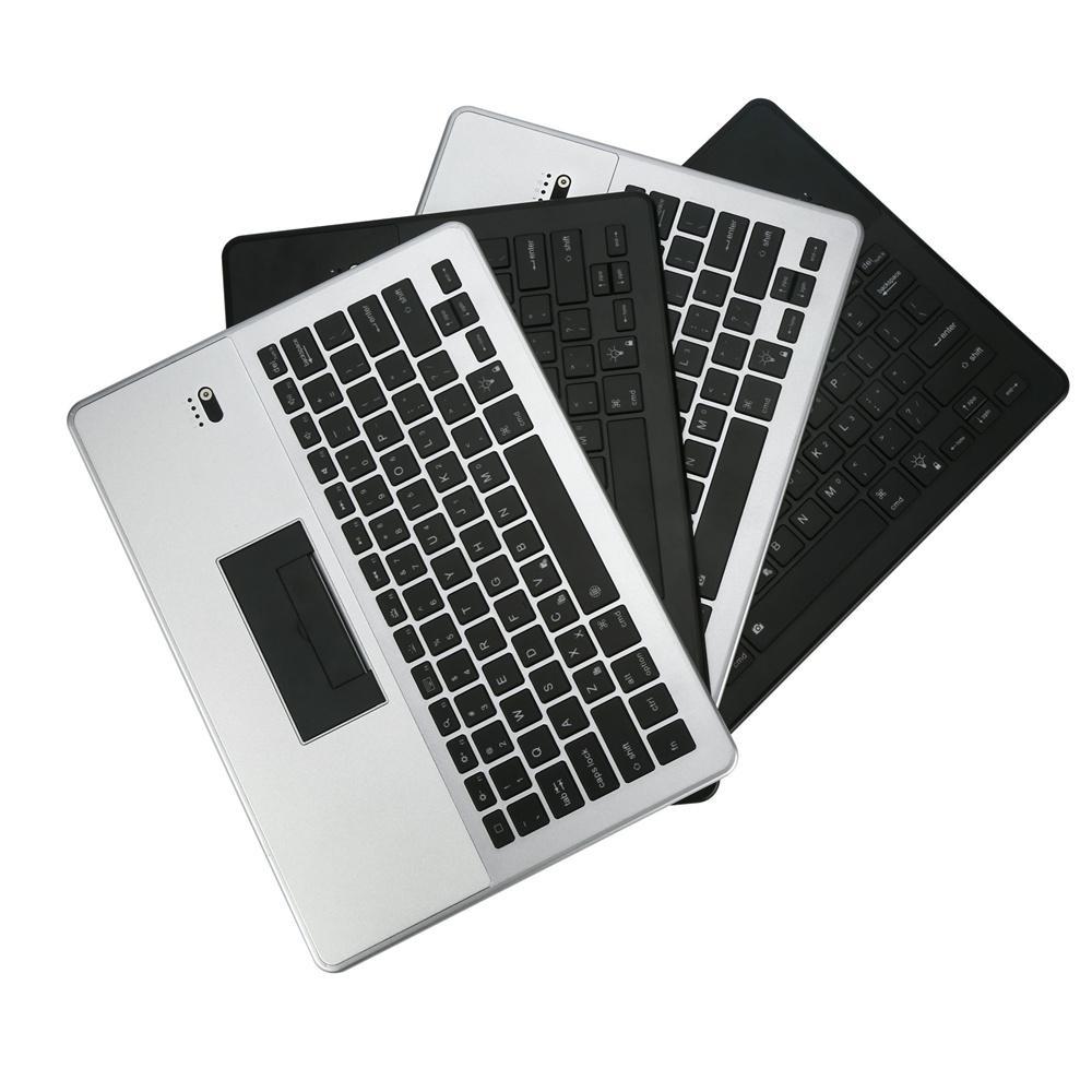 Backlit Universal Aluminum Bluetooth Wireless Keyboard for iOS Android PC