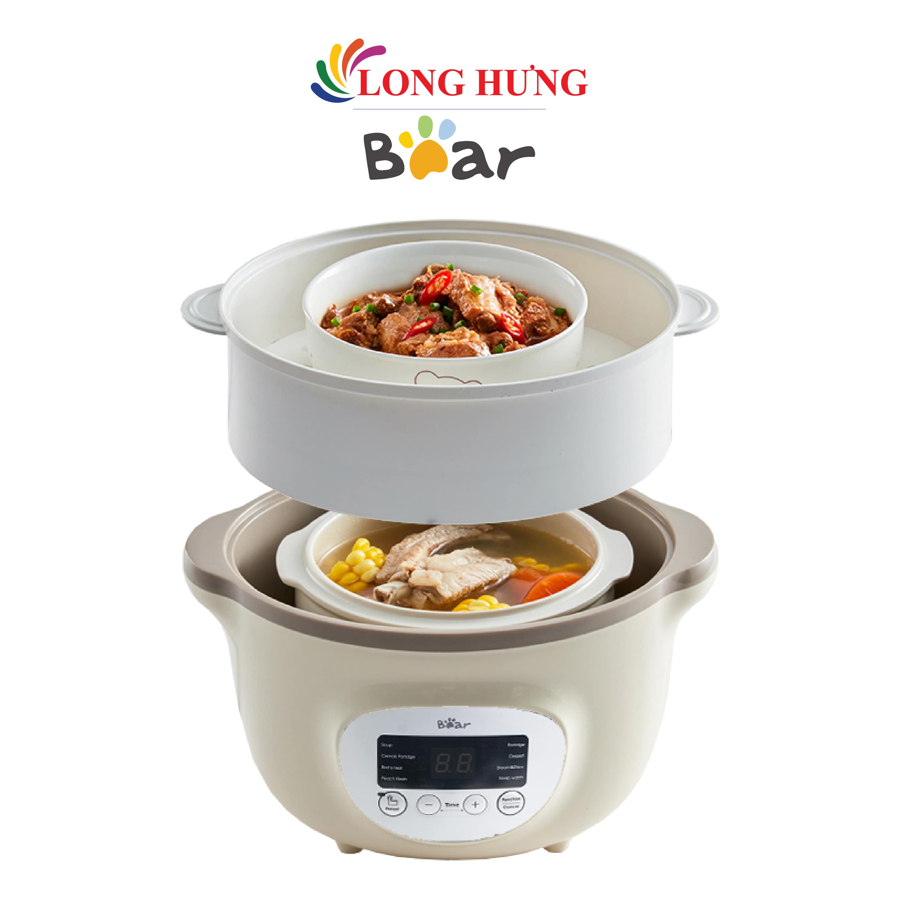 Nồi nấu chậm Bear 1.6 lít SUBE002 - Hàng chính hãng