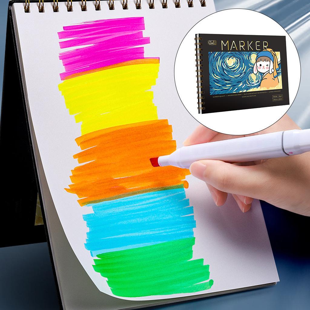 Side Spiral Bound 50 Sheets Sketchpad Artistic for  Toddlers Kids 16K