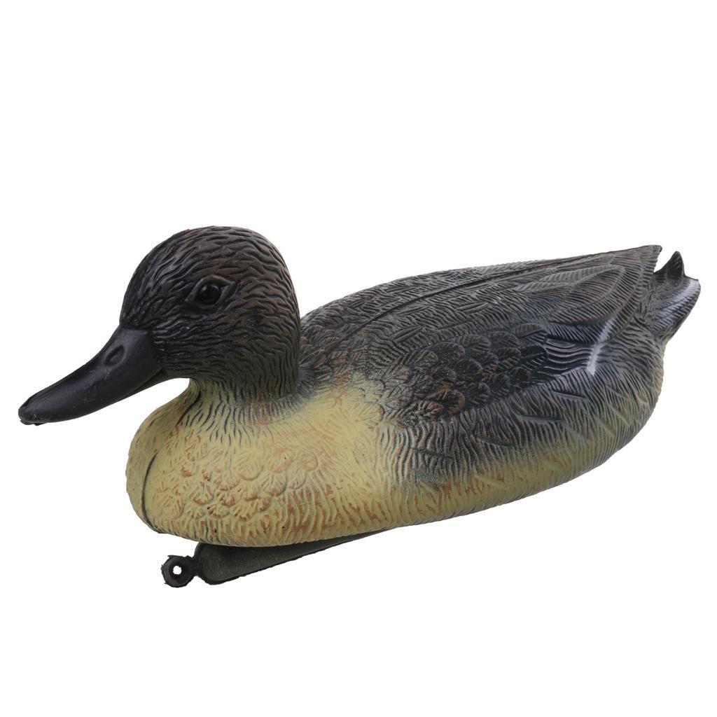 6x Lifelike Male Duck Decoy Floating Hunting Bait Target for Garden Decoration, Farm Pests Scarer
