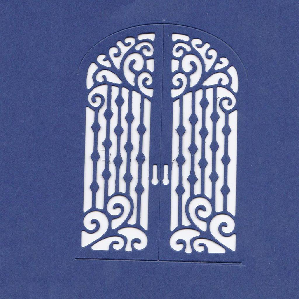 Metal Cutting Dies Stencil Door Shape DIY Scrapbook Photo Album Card Decor