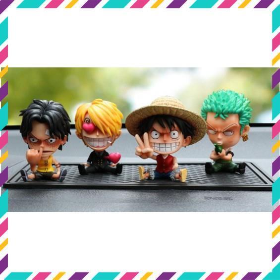 Mô Hình ONE PIECE Chibi các nhân vật luffy,mắt diều hâu mihawk,nicorobin,nami,chopper,brook,ace,zoro,franky