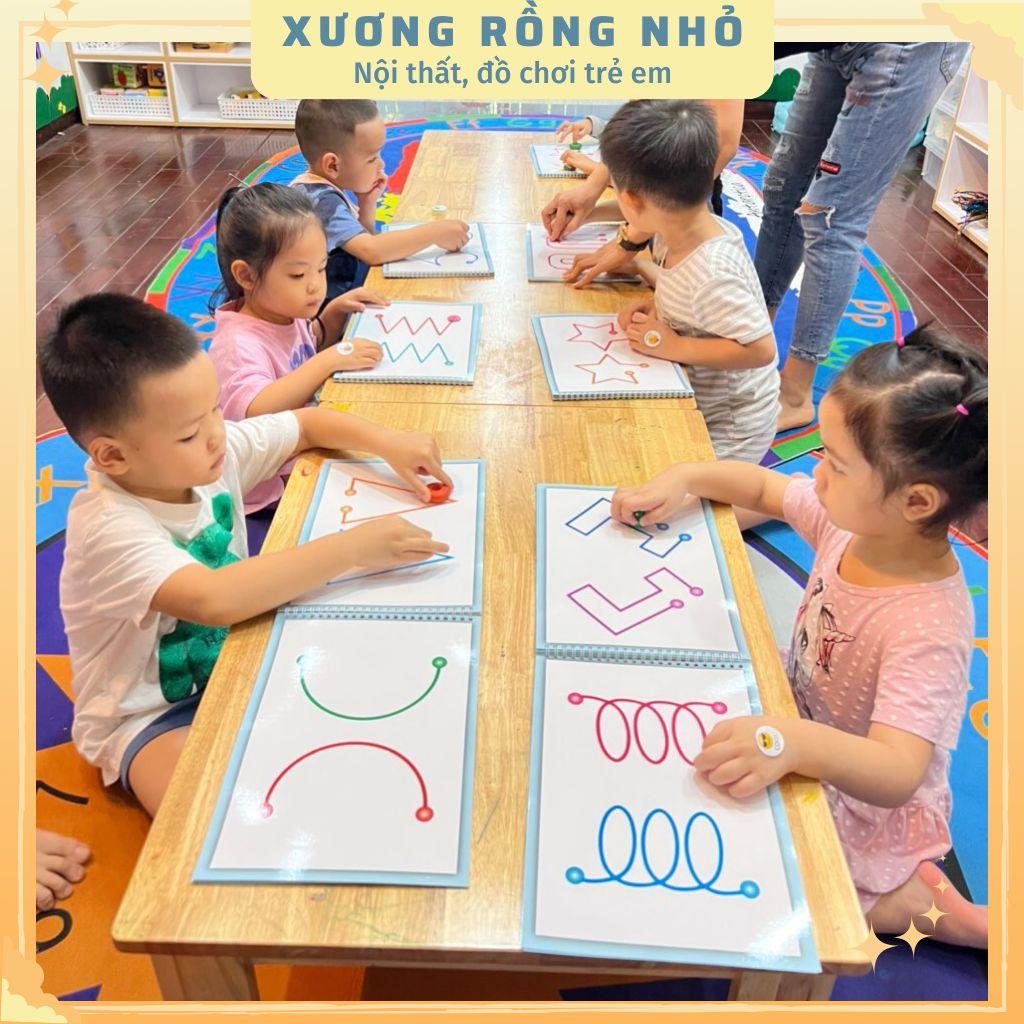 Học Liệu Montessori Phát triển và Cân bằng não trái não phải cho con - Xương Rồng Nhỏ