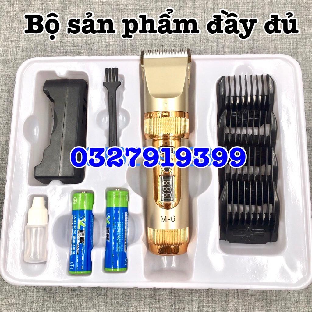 Tông đơ cắt tóc 2 pin chuyên nghiệp M6