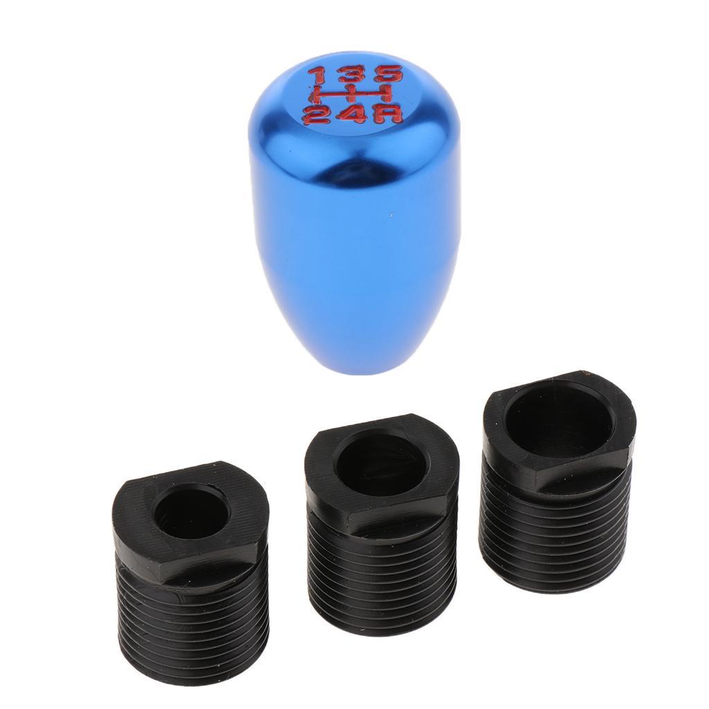 Car CNC Manual 5 Speed Knob Shifter Lever with Adapter