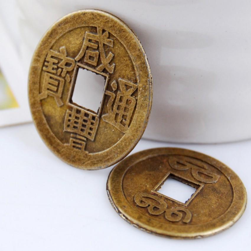 Đồng xu ngũ đế phong thủy cầu tài lộc 206229