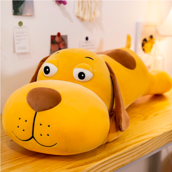 Bộ ba thú nhồi bông mắt lồi cute - Size từ 70cm đến 1m2- Quà tặng gấu bông trâu hồng, chó, khủng long xanh dễ thương - Gối ôm mềm mịn cho bé