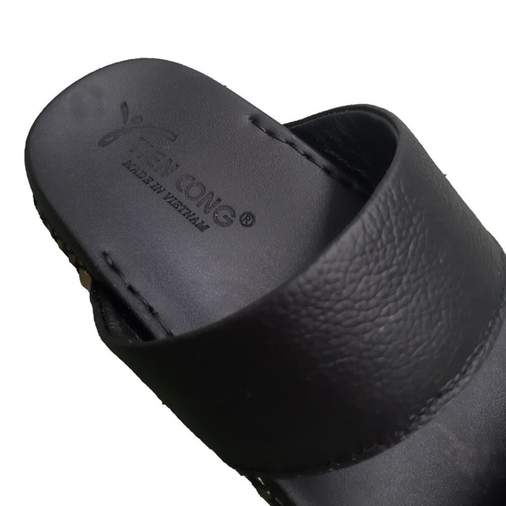 Dép Nam Quai Ngang Da Bò TIẾN CÔNG TCF1054