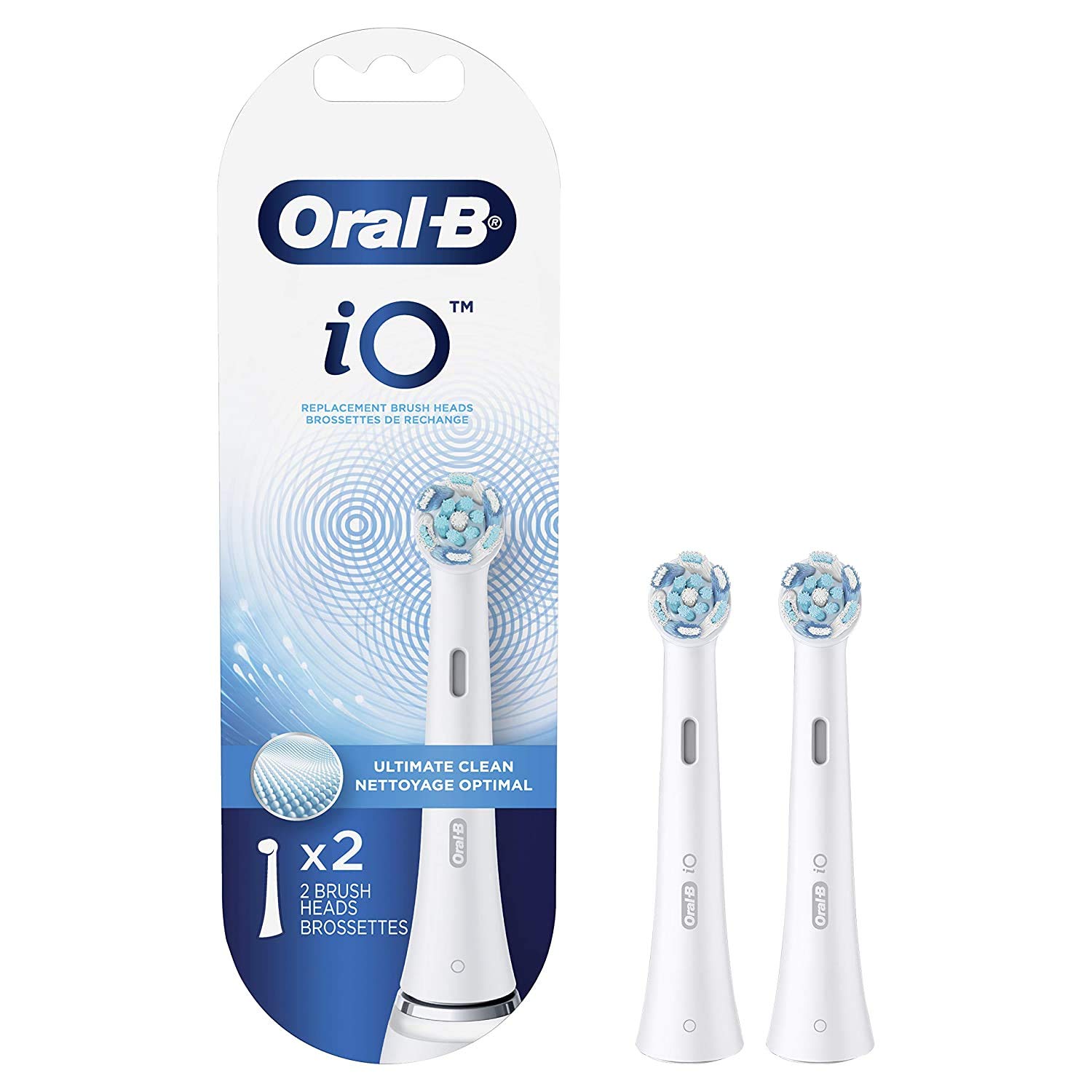 Đầu bàn chải thay thế Oral-B iO Ultimate Clean, màu trắng, 2 số