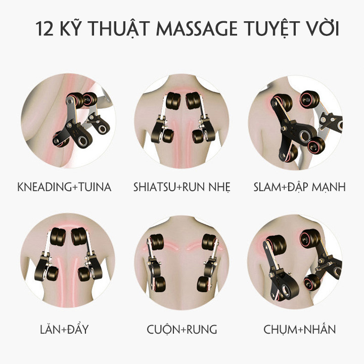 VIP - Ghế Massage Toàn Thân Luxury i10 Pro. Trục Bi Lăn Di Động. . Máy Matxa Toàn Thân Công Nghệ Nhật Bản. Tổ Hợp Các Bài Tập Massage Chuyên Sâu