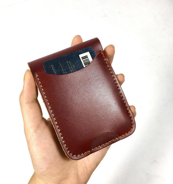 Couple Opmo &amp; Gerbera Handcrafted Wallet Red