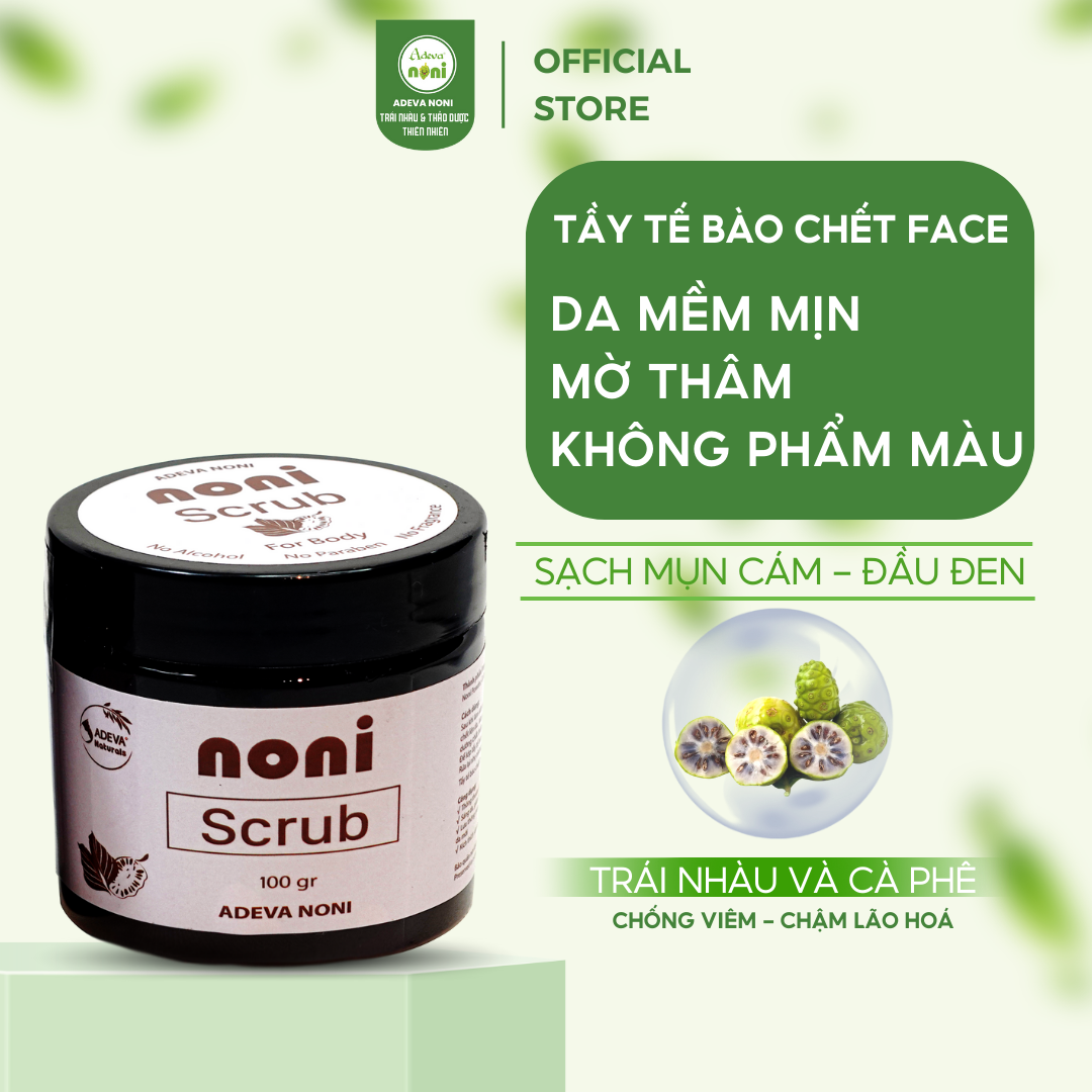 Tẩy Tế Bào Chết Da Mặt ADEVA NONI SCRUB FOR FACE Tái Tạo Tế Bào Da Mới Chiết Xuất Từ Thiên Nhiên, An Toàn, Lành Tính